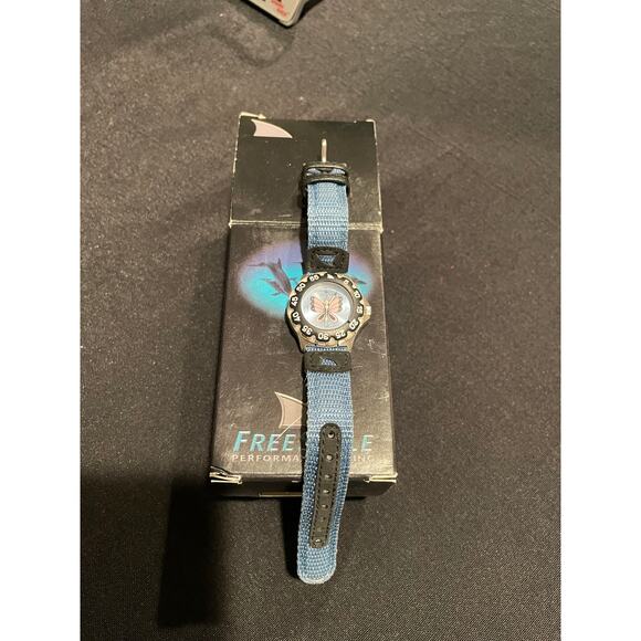 Freestyle performance vintage Y2K butterfly watch blue and pink main image 5